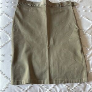 Dolce & Gabbana Tan Pencil Skirt Knee-Length Work